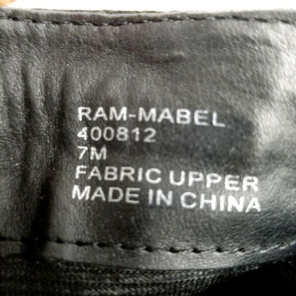 Rampage Womens Mabel  Size 7 Black  Fabric 2" Wedge Ankle Boot Booties - Picture 7 of 9